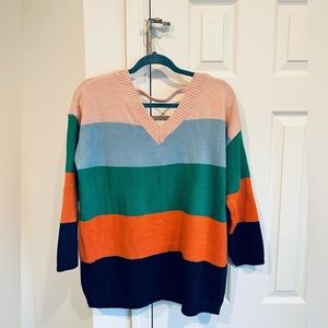 Vine & Love Colorful Oversize Sweater Size S